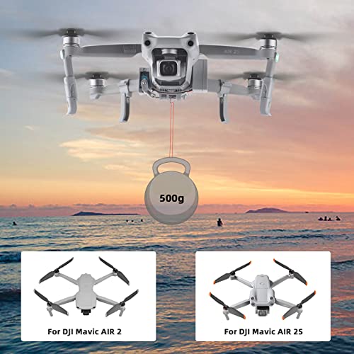 HeiyRC BRDRC AIR 2S Payload Airdrop System,Transport Release with Landing Gear Wedding Ring Thrower Fishing Bait Clip Delivery Advertising Rescue Kit for DJI Mavic AIR 2 2S Accessories(Not AIR 3 2023) - Image 2