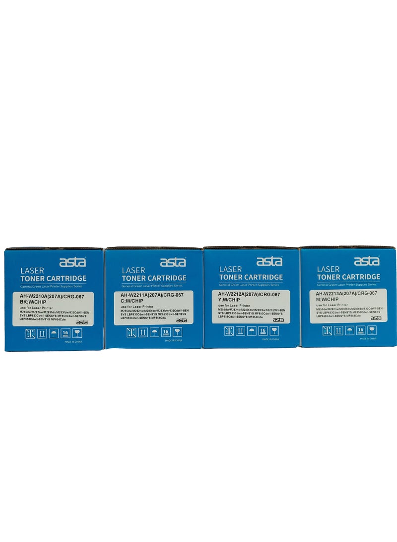 Asta Compatible With 067 067H Toner Set (With Chip) Toner Cartridge to Replacement For Canon 067 067H Works With Toner Canon i-SENSYS MF655CDW MF657CDW LBP631CW LBP633CDW MF651CW Printers (Black Cyan Yellow Magenta) - Image 5