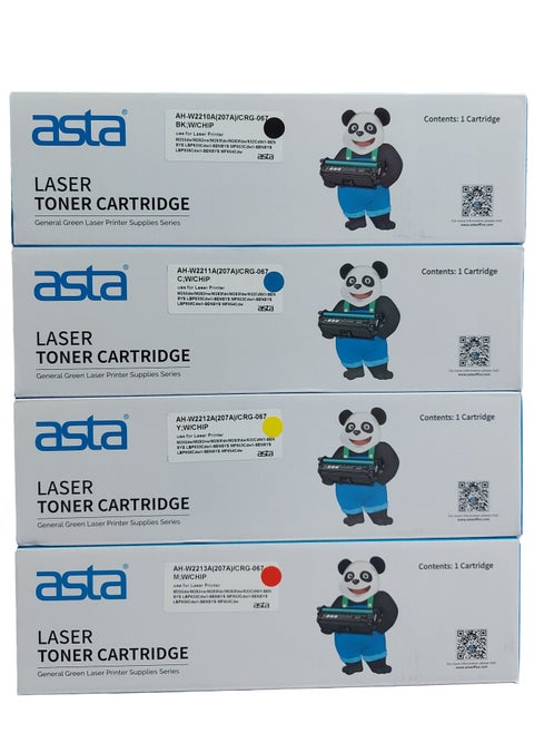 Compatible With 067 067H Toner Set (With Chip) Toner Cartridge to Replacement For Canon 067 067H Works With Toner Canon i-SENSYS MF655CDW MF657CDW LBP631CW LBP633CDW MF651CW Printers (Black Cyan Yellow Magenta)