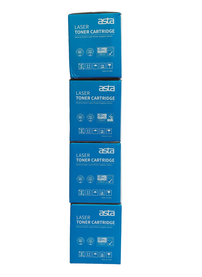 Asta - Compatible With 067 067H Toner Set (With Chip) Toner Cartridge to Replacement For Canon 067 067H Works With Toner Canon i-SENSYS MF655CDW MF657CDW LBP631CW LBP633CDW MF651CW Printers (Black Cyan Yellow Magenta) - Image 1