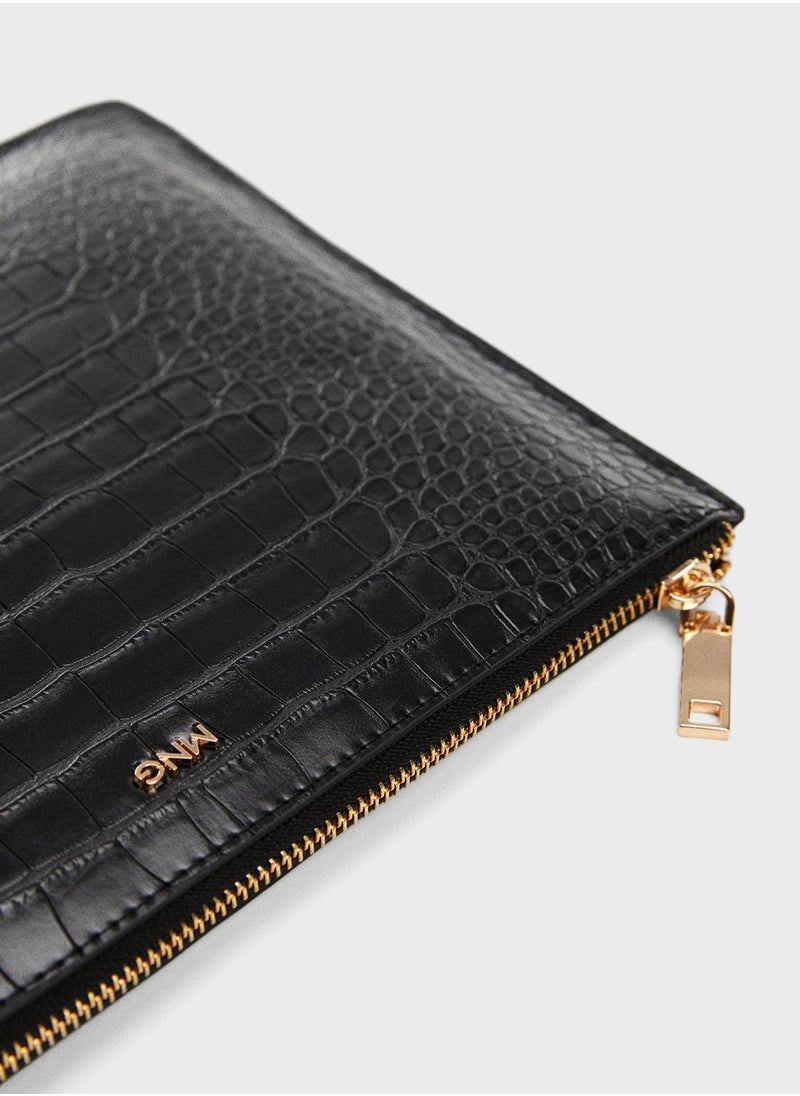 MANGO - Leonor Logo Detailed Zip Over Wallets - Image 1