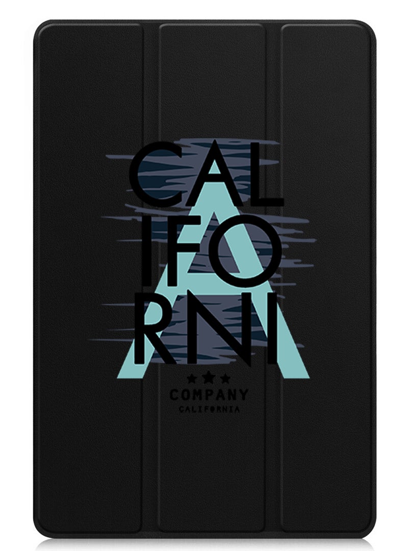 Theodor Protective Flip Case For OnePlus Pad 2 (2024) & OnePlus Pad Pro (2024) With Trifold Stand Auto Wake Sleep Shockproof Cover California Black - Image 1
