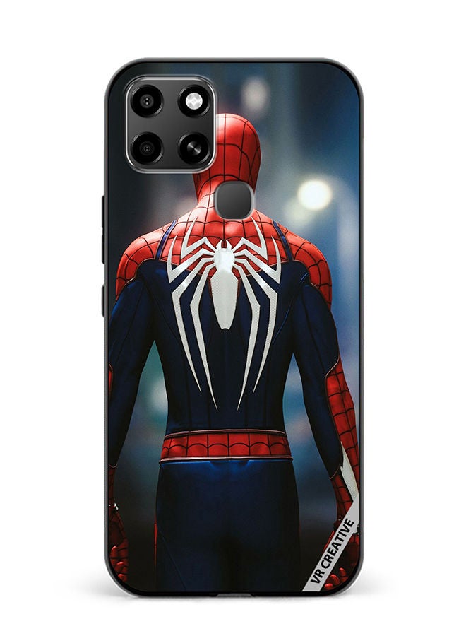 VR CREATIVE Protective Case Cover For Infinix Smart 6 Spiderman Back Design Multicolour - Image 1