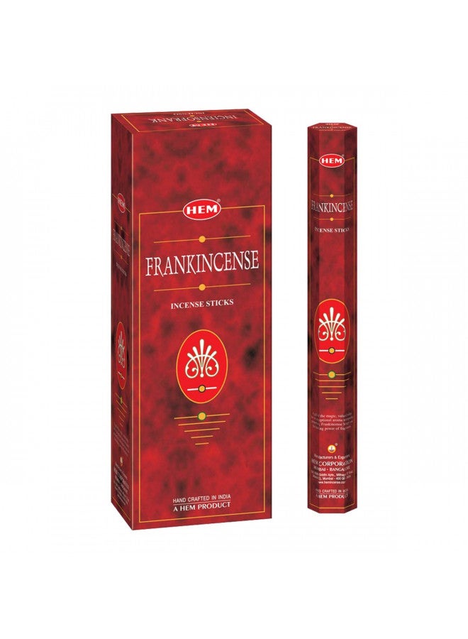HEM Frankincense - Box of Six 20 Sticks Tubes, 120 Sticks Total - HEM Incense From India - Image 1
