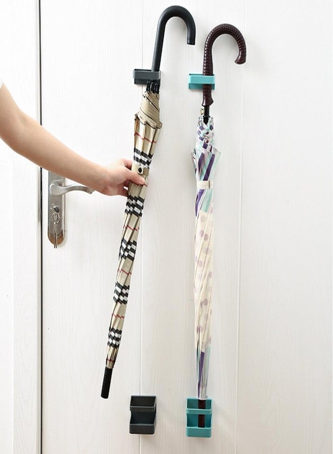 بريتي زووم حامل مظلات جداري من بريتيزوم، ذاتي اللصق، رف معلق على الحائط مصنوع من مادة البولي بروبيلين، مناسب للمنزل والمطبخ والحمام والباب - Image 3