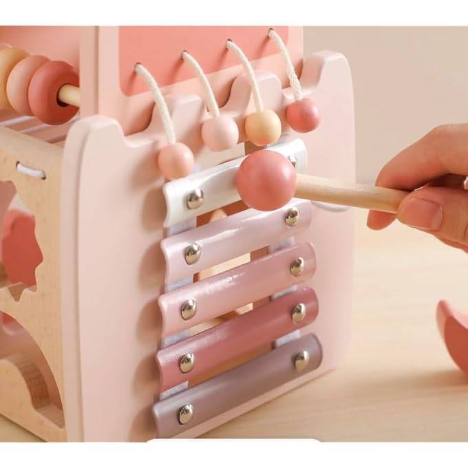 لعبة القلعة للأطفال الصغار والأولاد، ألعاب خشبية تعليمية للتطور المبكر، تعلم للأطفال من 1 إلى 3 سنوات، للأولاد والبنات، فرز الأشكال والألوان لمرحلة ما قبل المدرسة، هدية عيد ميلاد أو عيد الميلاد للأطفال الصغار. - Image 3