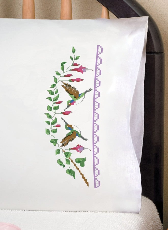 DesignWorks Ink Hummingbird Pillowcases - 2 Standard Size (20" x 30") - Image 2