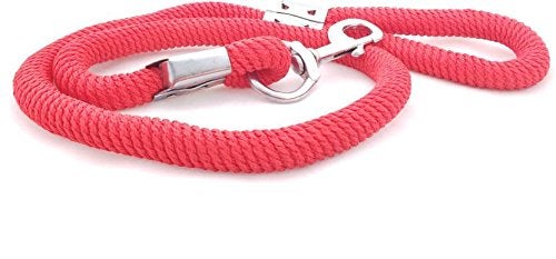 Skora Very Strong Spiral Design Nylon Rope for Dogs Leash- Red 15 mm - Image 1