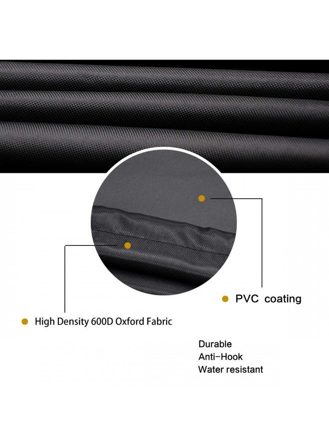SheeChung SheeChung Gas Fire Pit Cover Square - Premium Patio Outdoor Cover Heavy Duty Fabric with PVC Coating,100% Waterproof,Fits for 33 inch,34 inch,35 inch,36 inch Fire Pit Table Cover (36L x 36W x 24)  - Image 2
