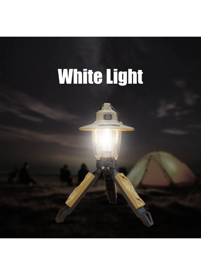 توبيز مصباح عمل قابل لإعادة الشحن من توبي، بطارية 2800 مللي أمبير/ساعة، 3 أوضاع إضاءة، حامل ثلاثي القوائم مع خطاف تعليق - Image 5