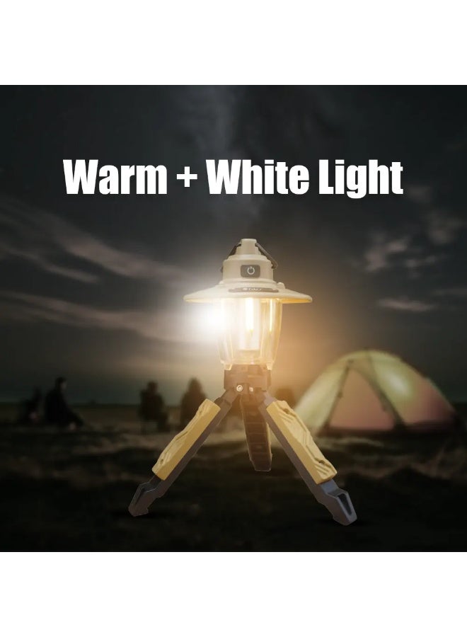 توبيز مصباح عمل قابل لإعادة الشحن من توبي، بطارية 2800 مللي أمبير/ساعة، 3 أوضاع إضاءة، حامل ثلاثي القوائم مع خطاف تعليق - Image 2