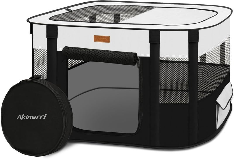 Akinerri قلم لعب الكلاب Akinerri - قلم لعب محمول للحيوانات الأليفة للقطط أسود صغير - Image 1