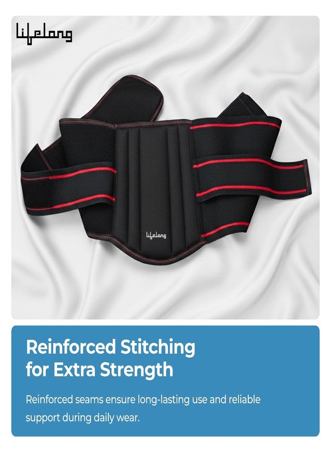 Lifelong Lumbar Sacral Belt with Hot & Cold Pack |Universal Fit for Men and Women| Back Support Brace for Pain Relief |Posture Correction & Lower Back Comfort| Adjustable Elastic Strap Waist Belt - Image 5