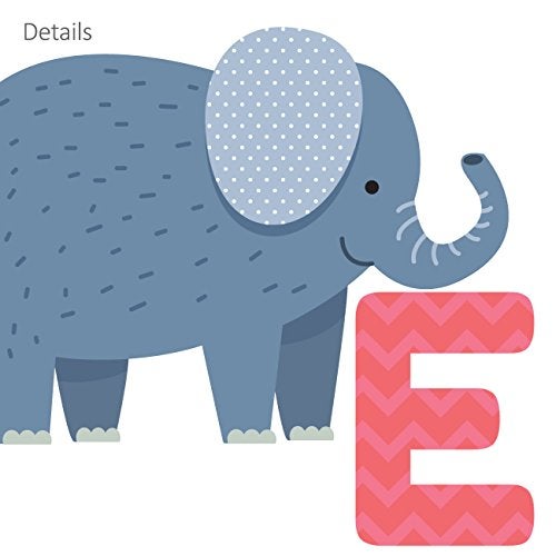 DECOWALL DS8-1614 Colourful Animal Alphabet ABC Kids Wall Stickers Wall Decals Peel and Stick Removable Wall Stickers for Kids Nursery Bedroom Living Room décor - Image 3