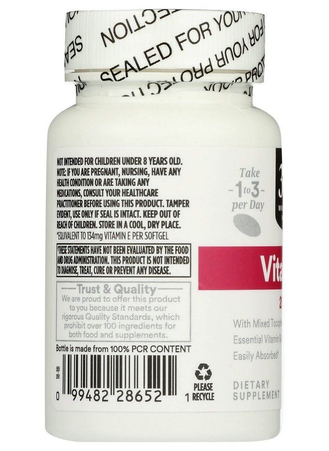 365 by Whole Foods Market - Vitamin E 200 Iu W Mixed Tocopherols 120 Softgels - Image 1