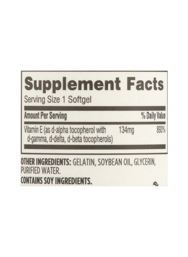 365 by Whole Foods Market - Vitamin E 200 Iu W Mixed Tocopherols 120 Softgels - Image 1