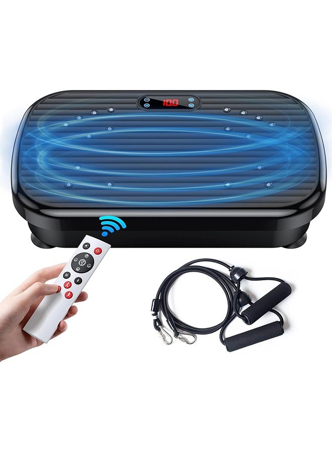 Vibration Plate Exercise Machine, Power Waver Vibration Plate Platform for Lymphatic Drainage Whole Body Vibration Plate Machine Helps Weight Loss Shaping Toning Wellness Home Gyms Workout