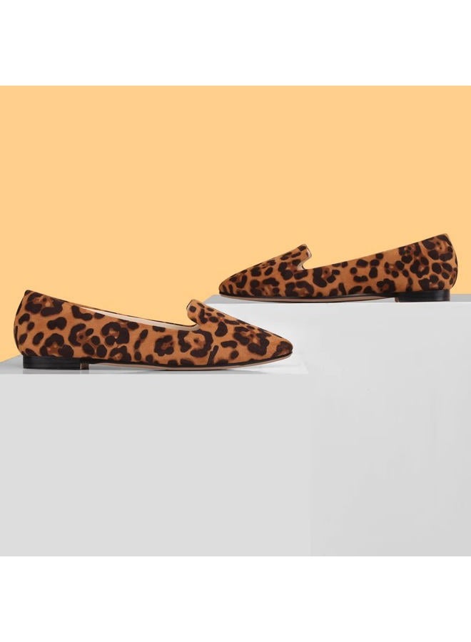MUSSHOE Flat Shoes Women Comfortable Slip on Women's Flats, New Leopard, 10 - Image 5