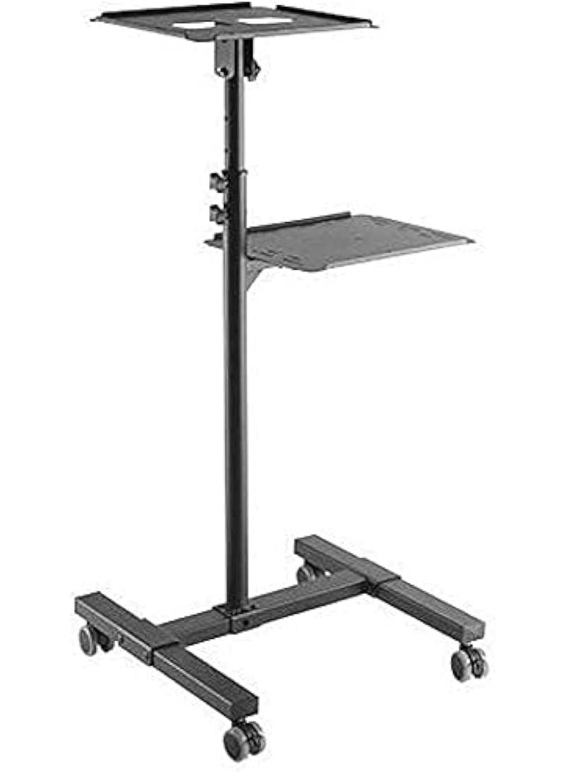 REBENUO Adjustable Projector and Laptop Floor Stand Trolley - Image 1