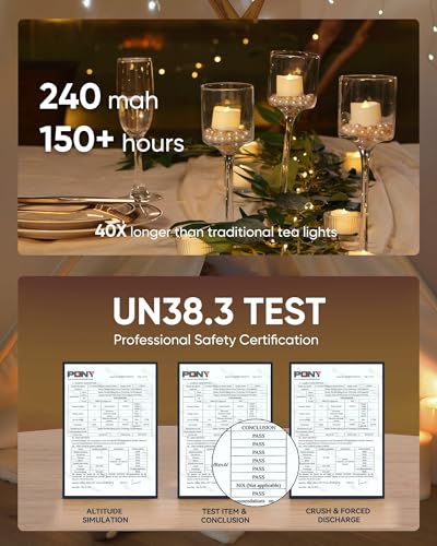Homemory Timer Tea Lights Candles Battery Operated, 6H Timer Built-in, Auto On Daily, Flameless LED Tealight Votives for Table Centerpieces, Lantern, Holiday Decor, Warm Lamp, No Remote, 12-Pack - Image 4