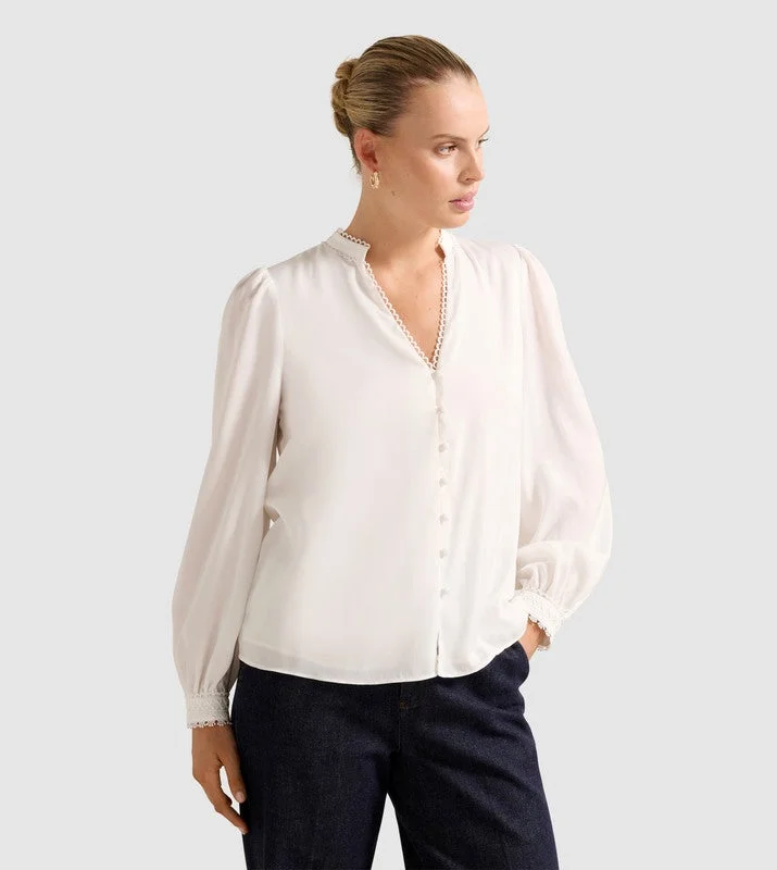 forever new  SHERRY Lace Long Sleeves Top for Women | Best Price UAE