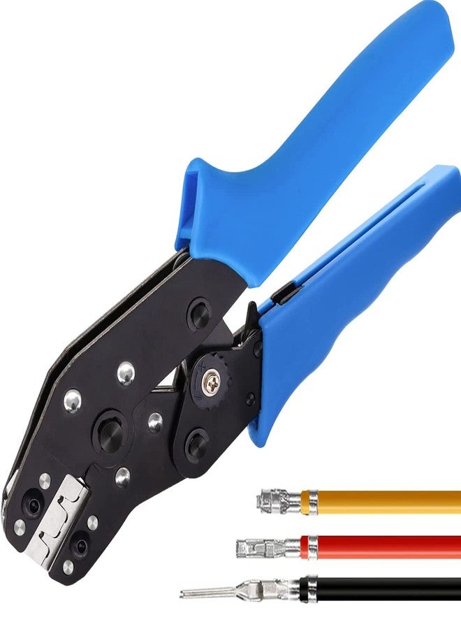 Taiss JST Crimping Tool,Dupont Crimping Tool,JST Crimper,Dupont Crimper,Ratcheting Wire Crimper for JST Connector XH 2.54mm,PH2.0,D-sub Terminals,(0.08-0.5mm² 28-20AWG) - Image 1