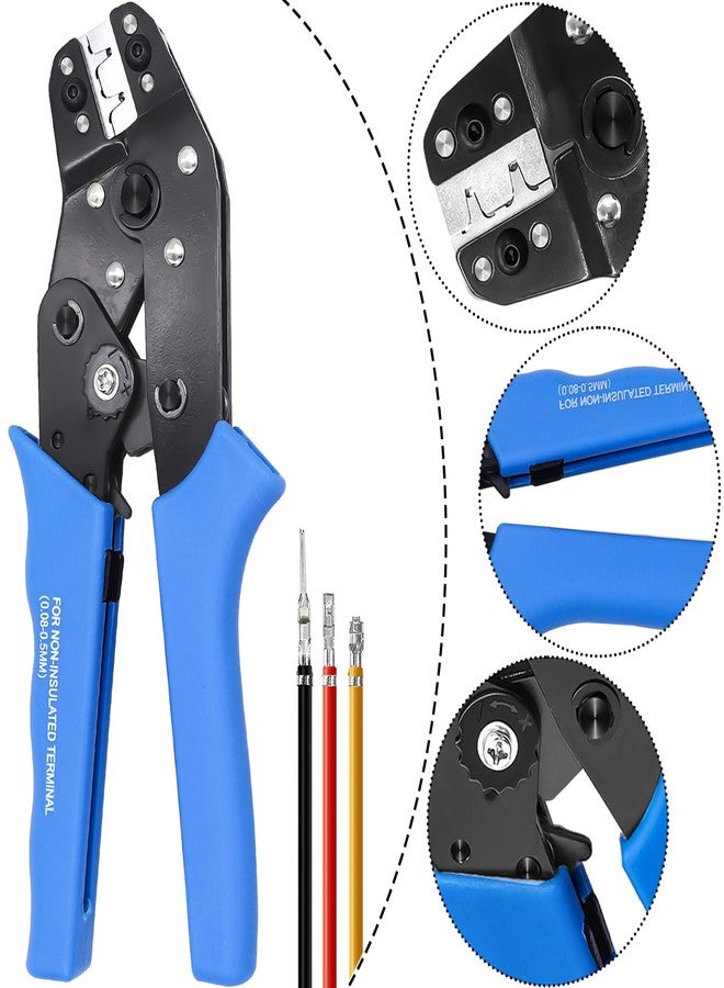 Taiss JST Crimping Tool,Dupont Crimping Tool,JST Crimper,Dupont Crimper,Ratcheting Wire Crimper for JST Connector XH 2.54mm,PH2.0,D-sub Terminals,(0.08-0.5mm² 28-20AWG) - Image 4