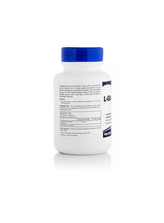 HealthVit هيلث فيت L-جلوتاثيون 50 ملغ 60 كبسولة - Image 2