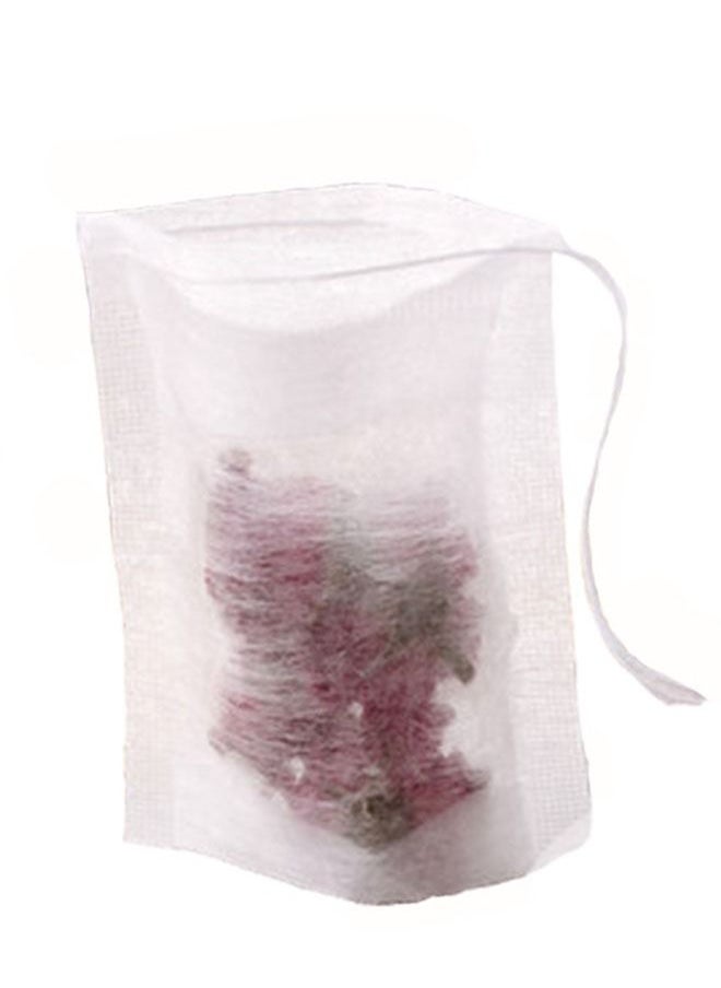 Ant 100 Pcs Disposable Tea Filter Bags with Drawstring,  Corn Fiber Empty Tea Filter Seal Bags for Loose Leaf Tea, Empty Tea Bag Flower Tea Coffee Filter Bag (6cm*8cm)  - Image 3