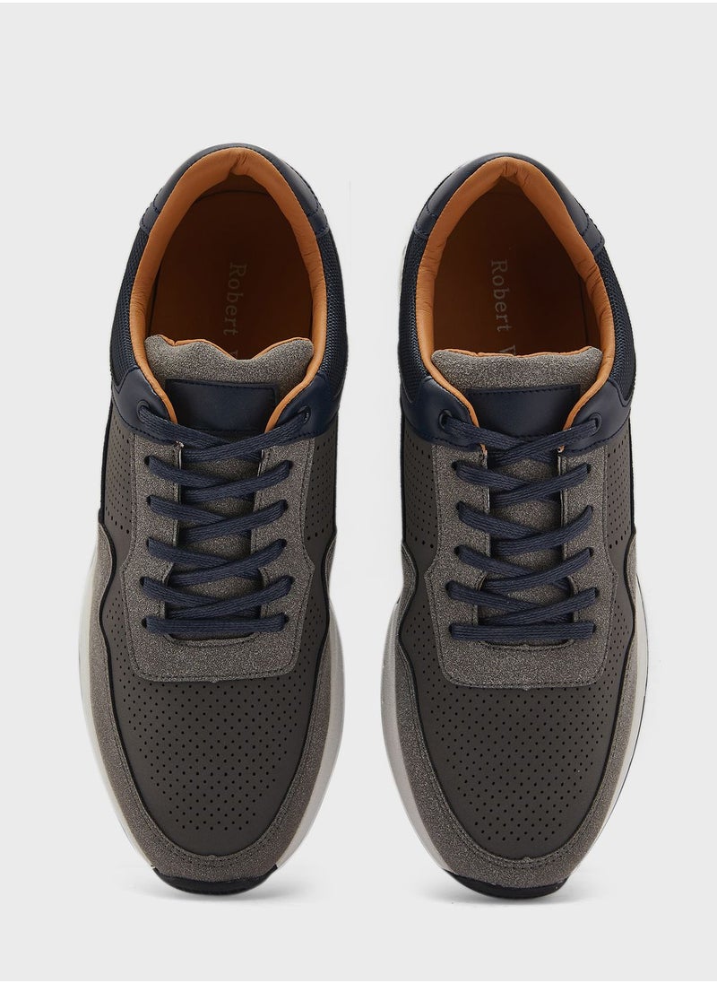 Robert Wood Perforated Casual Sneakers  - Image 3