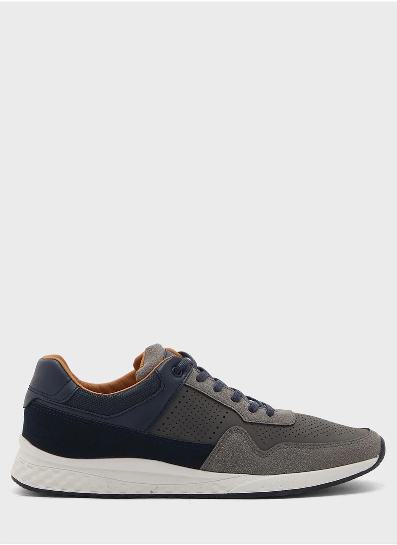 Robert Wood Perforated Casual Sneakers