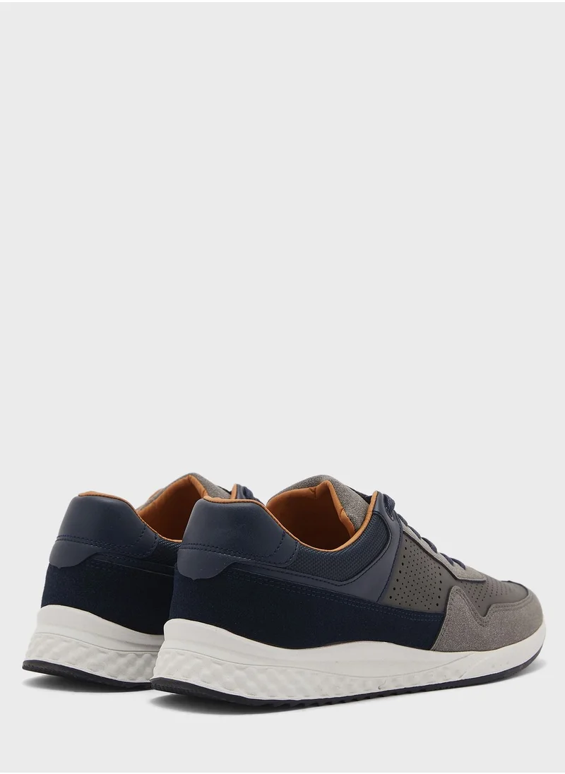 Robert Wood Perforated Casual Sneakers