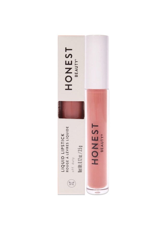 أونيست بيوتي أحمر شفاه سائل مرطب من Honest Beauty بحمض الهيالورونيك وزيت الأفوكادو | معتمد من EWG، نباتي وخالٍ من القسوة | خارج أوقات العمل، 0.12 أونصة سائلة  - Image 1