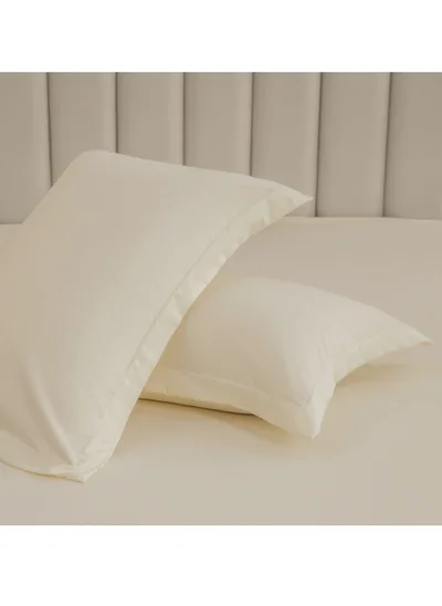 Donetella Microfiber Pillowcases 2-Pcs Soft Pillow Cover With Envelope Closure (Without Pillow Insert), Pastel Grey