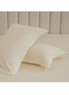 Donetella Microfiber Pillowcases 2-Pcs Soft Pillow Cover With Envelope Closure (Without Pillow Insert), Pastel Grey  - Image 1