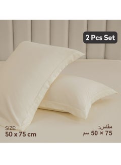 Donetella Microfiber Pillowcases 2-Pcs Soft Pillow Cover With Envelope Closure (Without Pillow Insert), Pastel Grey  - Image 2