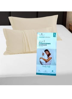 Donetella Microfiber Pillowcases 2-Pcs Soft Pillow Cover With Envelope Closure (Without Pillow Insert), Pastel Grey  - Image 4