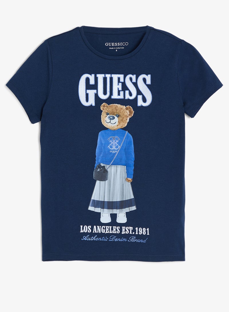 GUESS Youth Graphic Crew Neck T-Shirt - Image 1