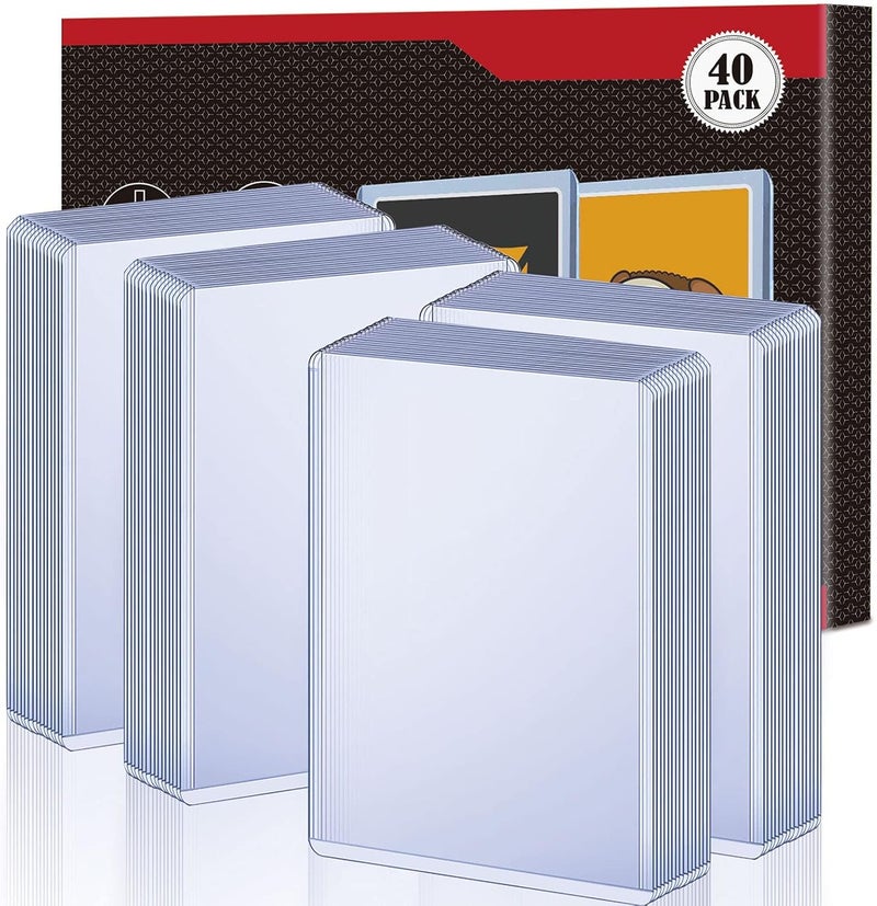 Excefore 40 Count Toploaders Card Sleeves for Trading Cards, Protective Holder Fit for Standard, Baseball, Sports, MTG, Yugioh - Image 1