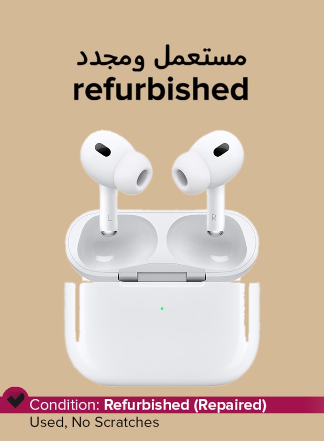 Apple Refurbished - AirPods Pro 2 Wireless Earbuds - White - Image 1