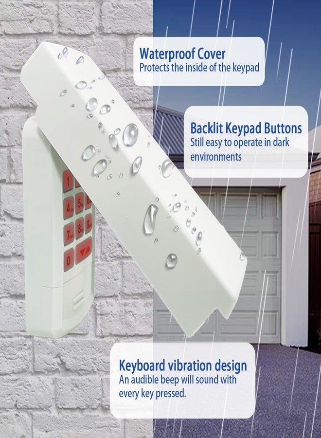 XDTKML for Genie Garage Door Opener Keypad Compatible with All Genie Intellicode Overhead Door Codedodger and Dip Switch Opener for 1995-Current Models 315/390MHZ Wireless Keyless Keypad Replacement - Image 3