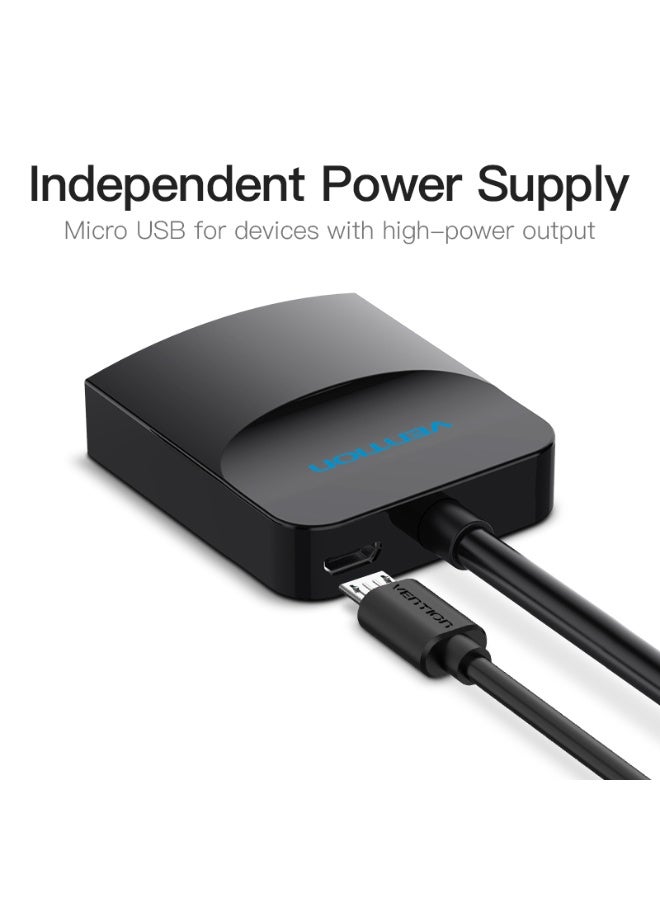 VENTION DVI to VGA Converter 0.15M Black Metal Type Model # EBBBB - Image 4