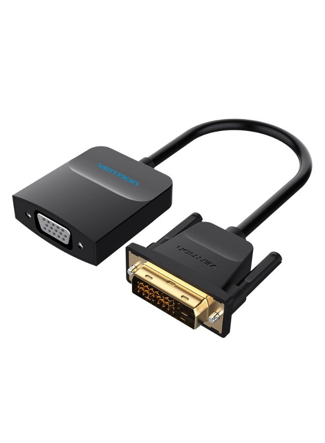VENTION DVI to VGA Converter 0.15M Black Metal Type Model # EBBBB - Image 1