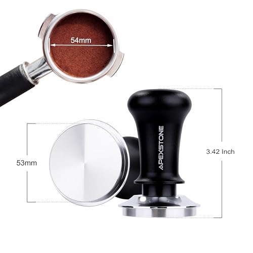 Apexstone Espresso Tamper 53mm Spring Loaded, Coffee Tamper Spring Loaded 53mm, Calibrated Espresso Tamper 53mm - Image 2