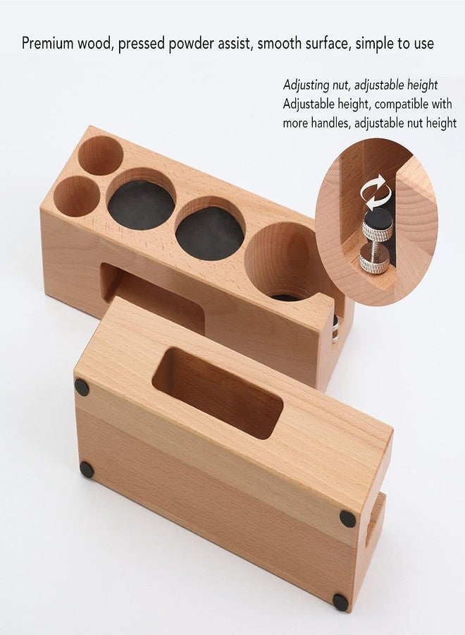 Sesama Espresso Accessories Kit 5-PCS Including Wooden Portafilter Station Organizer | 58MM Coffee Distributor | 58MM Tamper Press | WDT Stirrer Needle | Coffee Mat Brush, Multipurpose Espresso Tools - Image 5