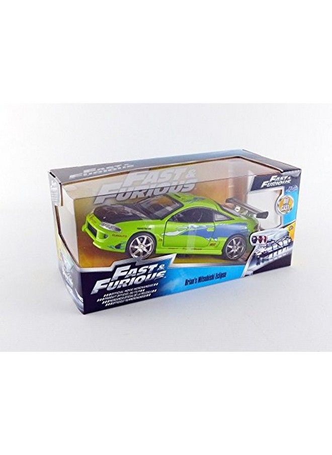 Jada Toys - Fast & Furious 1:24 Brian'S Mitsubishi Eclipse Die Cast Car Toys For Kids And Adults - Image 1