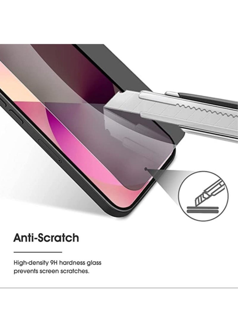 Raxoom iPhone 13 Pro Max privacy tempered glass [privacy protection, 9H hardness, scratch-resistant], anti-spy screen protector - Image 3