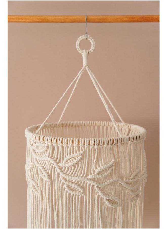 Antikiano - Macrame Hanging Lantern,Boho Pendant Lamp,Tassel - Image 1