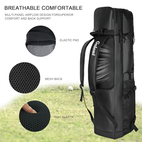 Goloni 4 Stick Field Hockey Bag,Backpack with Independent Shoe Pouch & Multiple Pockets, Fits All Field Hockey Gear - Image 4