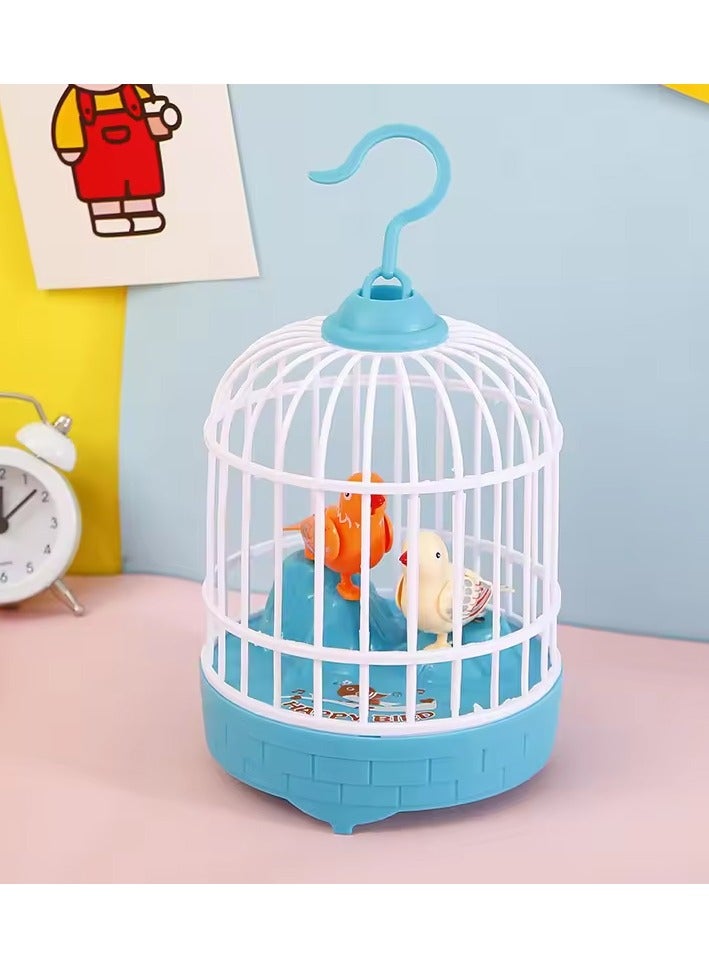 DubaiGallery Hanging Bird Cage Toy Singing Chirping Bird Sounds Movements Bird Figure Pet Caged For Boys Girls Gift - Image 3